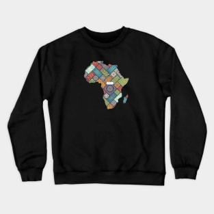 Africa Map Crewneck Sweatshirt